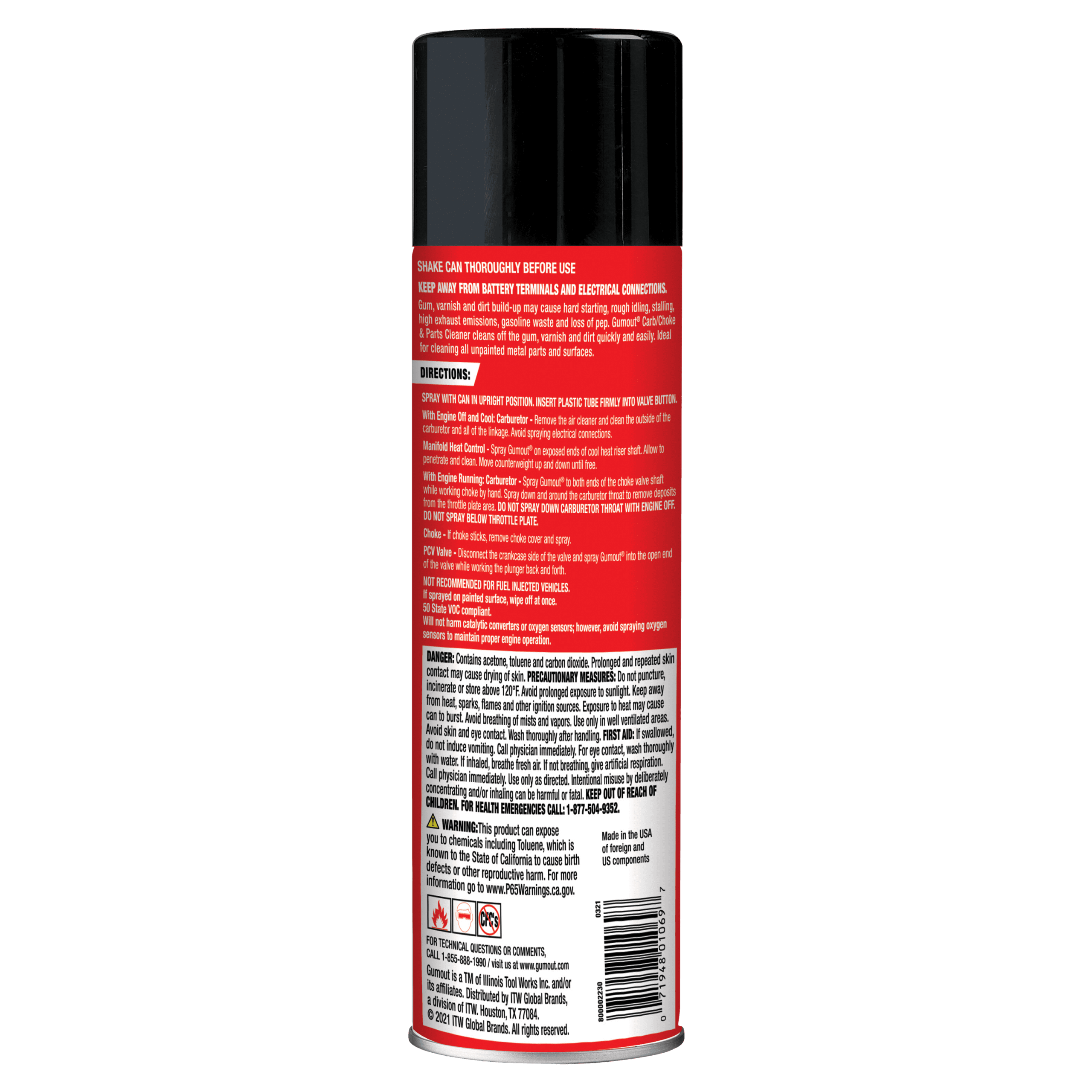 Gumout Jet Spray Carb/Choke & Parts Cleaner 16 oz