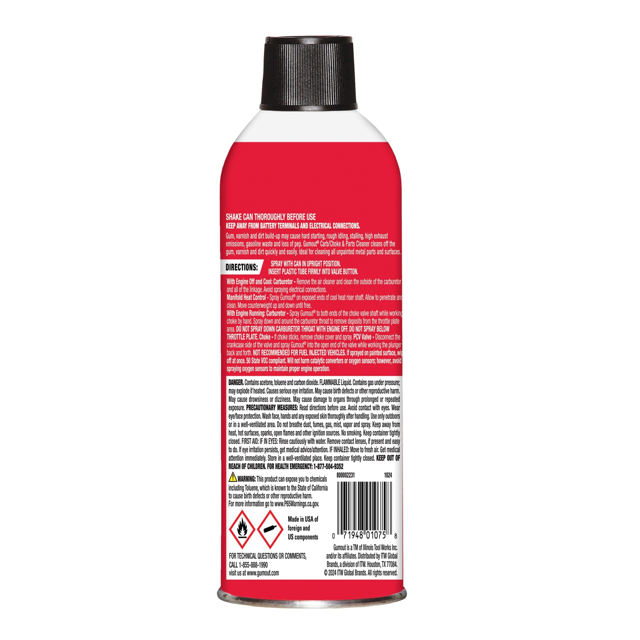 Gumout Jet Spray Carb/Choke & Parts Cleaner 14 oz